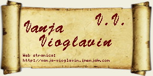 Vanja Vioglavin vizit kartica